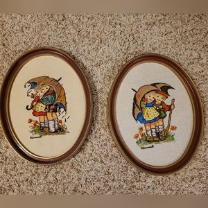 Vintage Needlepoint Hummells